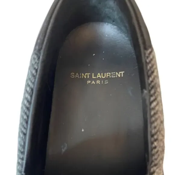 Yves Saint Laurent Black and Cream Sneakers - Picture 6 of 11
